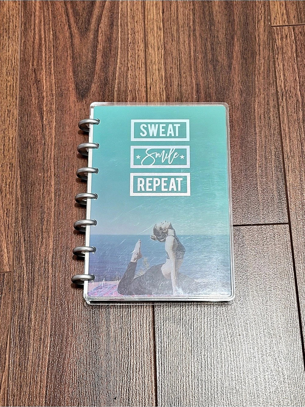 The Happy Planner Sweat Smile Repeat Mini Fitness Planner Green & Pink
